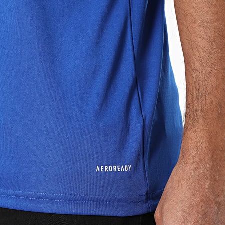 Adidas Sportswear - Tee Shirt A Bandes SQUA25 Jersey JG5826 Bleu Roi Blanc