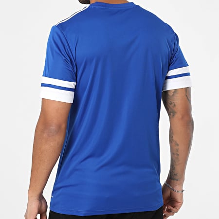 Adidas Sportswear - Tee Shirt A Bandes SQUA25 Jersey JG5826 Bleu Roi Blanc