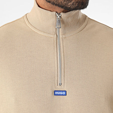 Hugo Blue - Sweat Col Montant Zippé Neeler 50522367 Beige