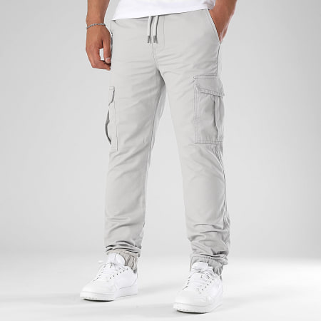 LBO - Pantalón Cargo Regular Fit 3773 Gris Claro