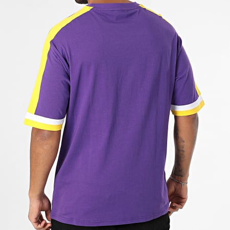 Maglietta dei Los Angeles Lakers 60596252 Viola Giallo Bianco