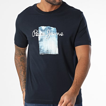 Pepe Jeans - Tee Shirt Dulwich PM509781 Bleu Marine