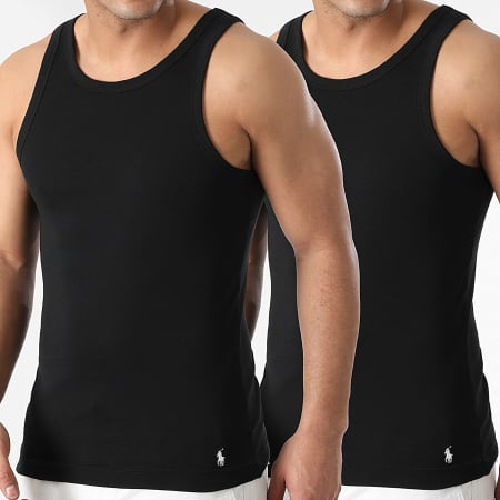 Polo Ralph Lauren - Juego de 2 camisetas sin mangas Original Player Negro