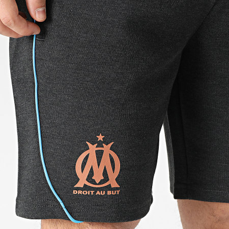 Puma - Short Jogging OM Casuals 778260 Gris Anthracite Chiné