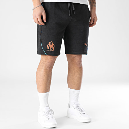 Puma - Short Jogging OM Casuals 778260 Gris Anthracite Chiné