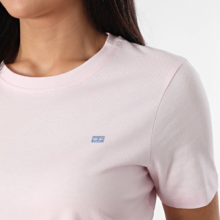 Tommy Hilfiger - Tee Shirt Femme Contrast 5522 Rose Clair