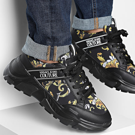 VERSACE|SNEAKERS (Speedtrack Sneakers (78YA3SC2 ZSC54 G Versace Jeans Couture - Fondo Speedtrack Sneakers 78YA3SC2