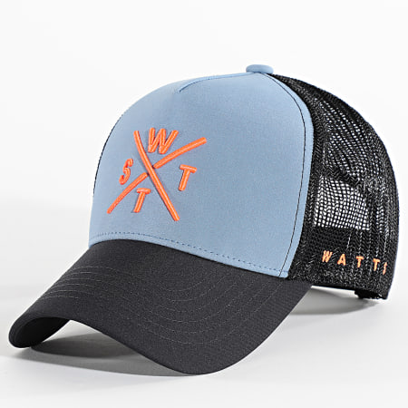 Watts - Casquette Trucker Tribe Bleu Noir