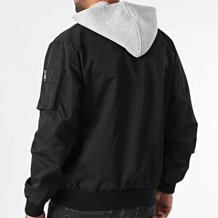 Bombers Original - Veste Bomber Capuche Gower Noir