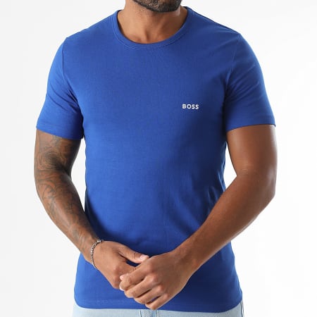 BOSS - Lot De 3 Tee Shirts 50532468 Bleu Clair Bleu Roi Bleu Marine