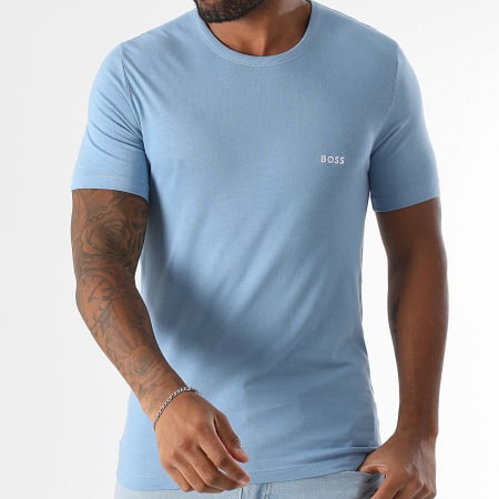 BOSS - Lot De 3 Tee Shirts 50532468 Bleu Clair Bleu Roi Bleu Marine