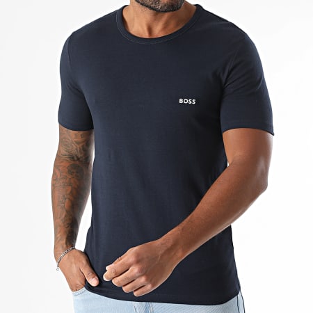 BOSS - Lot De 3 Tee Shirts 50532468 Bleu Clair Bleu Roi Bleu Marine