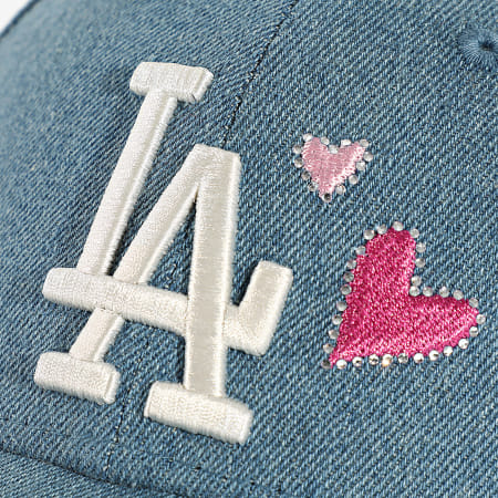 New Era 9FORTY Denim LA Dodgers: Il Berretto Basic In Denim Che Fa Stile. Unisex E Comodo, 100% Cotone. - 6
