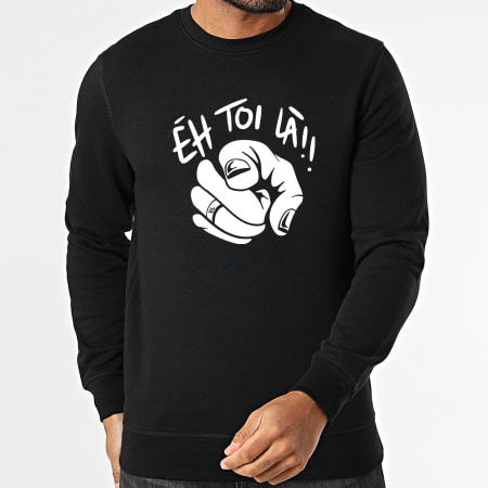Noah Lunsi x Éh Toi Là ! - Felpa girocollo Eh Toi Là Nero