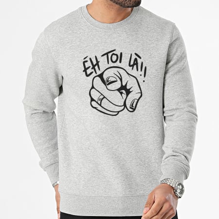 Noah Lunsi x Éh Toi Là ! - Felpa a girocollo Eh Toi Là, grigio erica