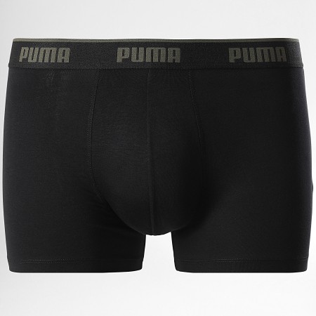 Puma - Lot De 3 Boxers 701234187 Vert Kaki Noir
