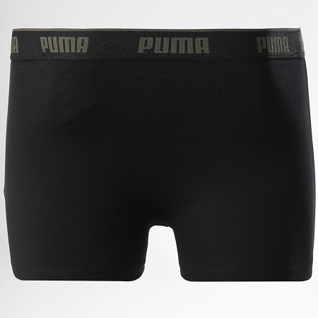 Puma - Lot De 3 Boxers 701234187 Vert Kaki Noir