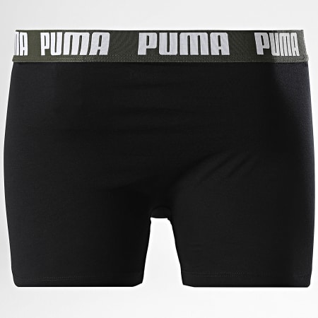 Puma - Lot De 2 Boxers 701226387 Vert Kaki Noir