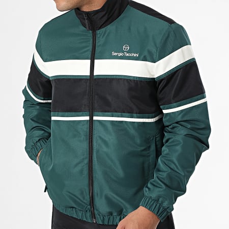 Sergio Tacchini - Arpa 40886 Black Dark Green Track Suit - Ryses
