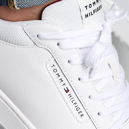 Tommy Hilfiger - Baskets Core Leather Pinperf 5466 White
