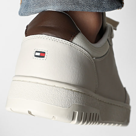 Tommy Hilfiger - Baskets Core Leather Mix 5467 Alabaster