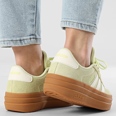Adidas Sportswear - Baskets Femme VL Court Bold JI1784 Ice Yellow Off White Lucid Lemon