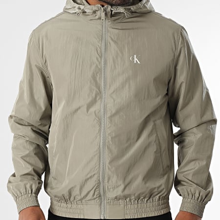Calvin Klein - Veste Zippée Capuche 7254 Vert Kaki