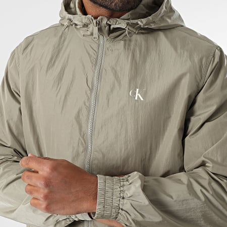 Calvin Klein - Veste Zippée Capuche 7254 Vert Kaki