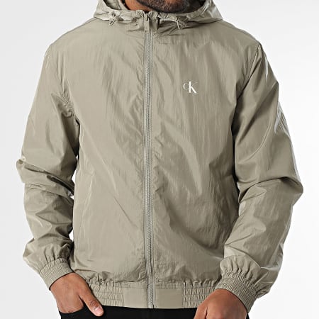 Calvin Klein - Veste Zippée Capuche 7254 Vert Kaki