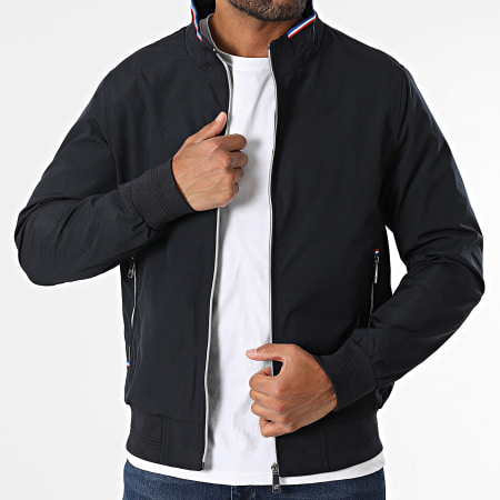 Kymaxx - Veste Zippée Bleu Marine