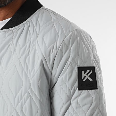 Kymaxx - Veste Bomber Gris Clair