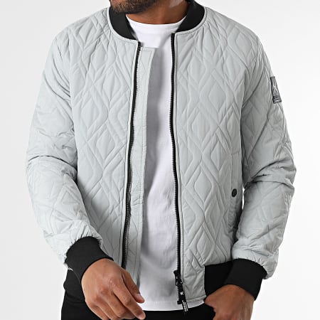 Kymaxx - Veste Bomber Gris Clair