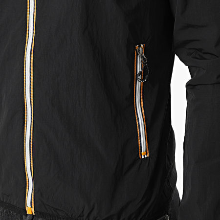 Kymaxx - Coupe-Vent Zippé Capuche Noir