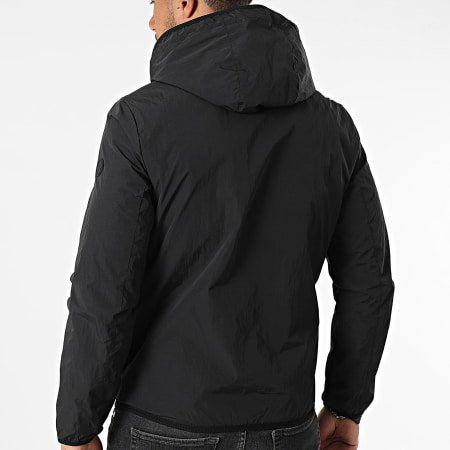 Kymaxx - Coupe-Vent Zippé Capuche Noir