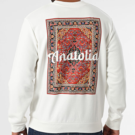 KZR - Sudadera de Cuello Redondo Blanca