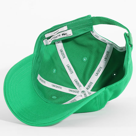 Lacoste - Casquette Center Logo Brodé Crocodile Vert