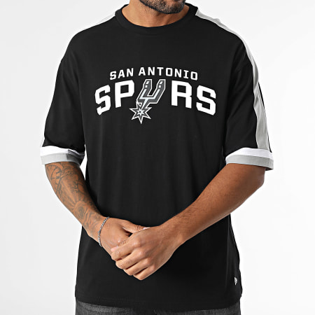 New Era - Tee Shirt San Antonio Spurs 60596249 Noir Blanc Gris