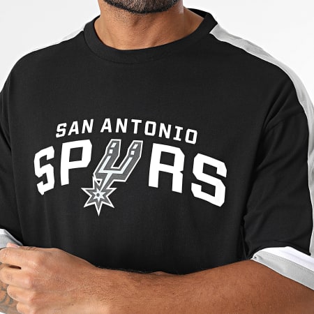 New Era - Tee Shirt San Antonio Spurs 60596249 Noir Blanc Gris