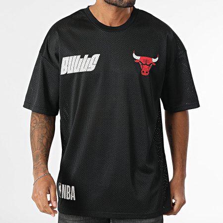 New Era - Tee Shirt Chicago Bulls 60596412 Noir Rouge Blanc