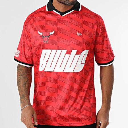 New Era - Chicago Bulls Oversize T-shirt 60596424 Rood Wit Zwart