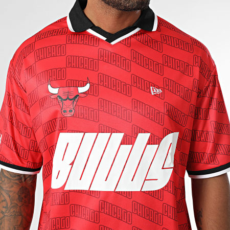 New Era - Chicago Bulls Oversize T-shirt 60596424 Rood Wit Zwart