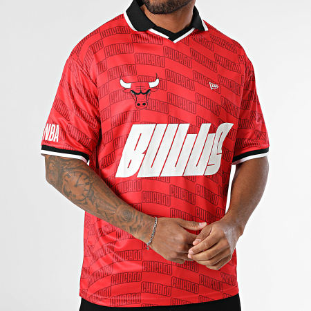 New Era - Chicago Bulls Oversize T-shirt 60596424 Rood Wit Zwart
