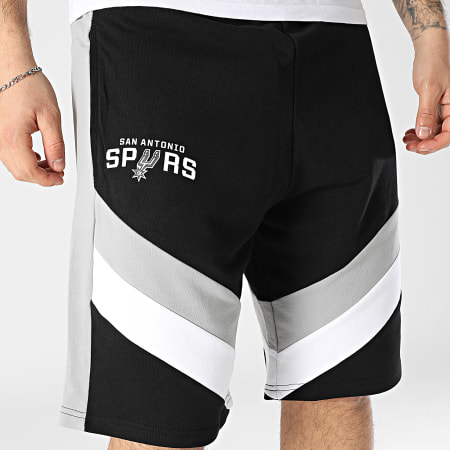 New Era - Short Jogging A Bandes NBA Panel San Antonio Spurs 60596246 Noir Gris