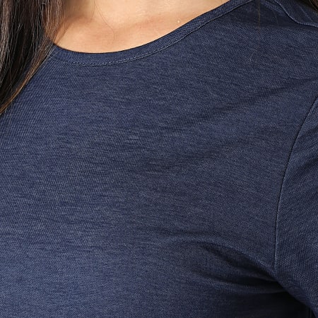 Only - Robe Tee Shirt Femme Birdie Bleu Marine