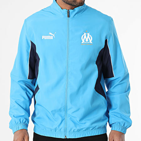 Puma - Veste Zippée Archive OM 779246 Bleu Clair Bleu Marine Blanc