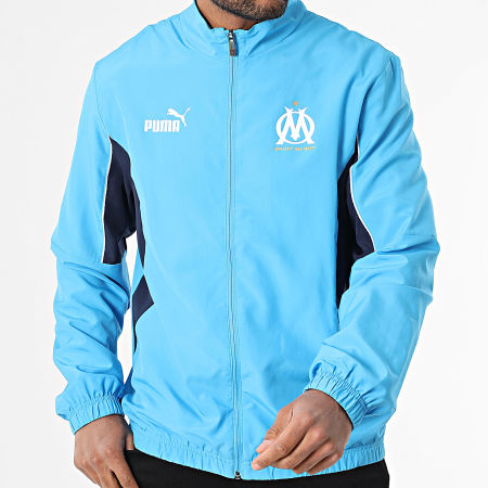Puma - Veste Zippée Archive OM 779246 Bleu Clair Bleu Marine Blanc