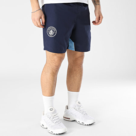Puma - Short Jogging Manchester City Archive 779150 Bleu Marine