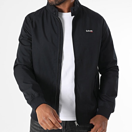 Schott NYC - Veste Zippée Cabl 1220 Bleu Marine