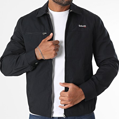 Schott NYC - Veste Zippée Cadams Bleu Marine
