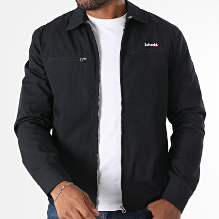 Schott NYC - Veste Zippée Cadams Bleu Marine